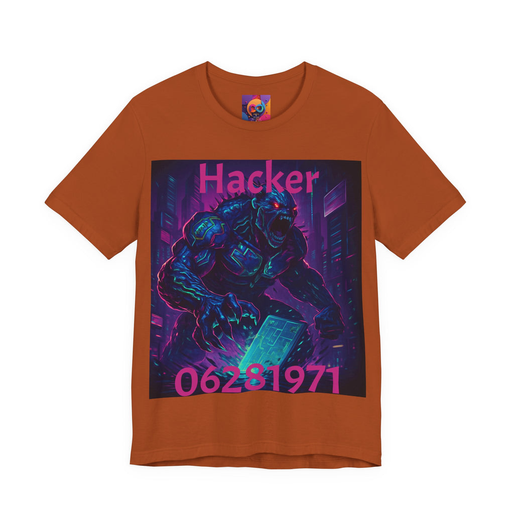 Monster Graphic Tee — '06/28/1971.' Dark Creature Illustration