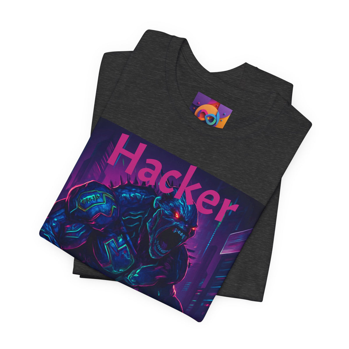 Monster Graphic Tee — '06/28/1971.' Dark Creature Illustration