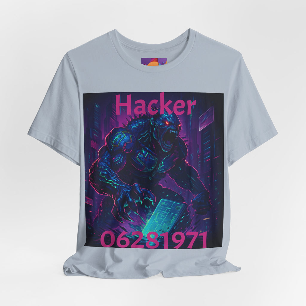 Monster Graphic Tee — '06/28/1971.' Dark Creature Illustration