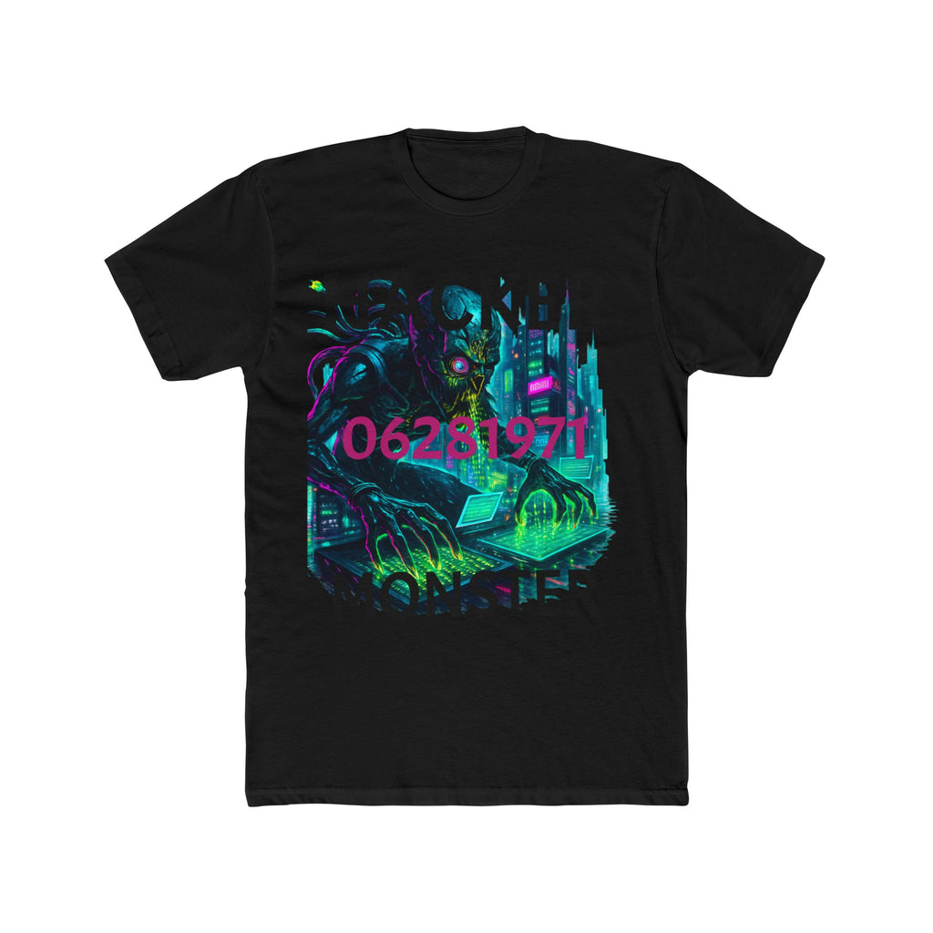 HACKER Monster Tee — Cyberpunk Cthulhu Graphic T-Shirt (06/28/1971)