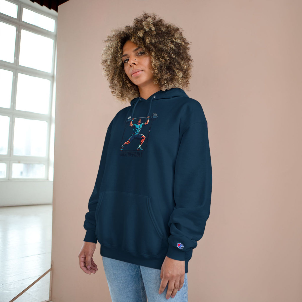 UNSTOPPABLE Weightlifter Hoodie — Champion Athletic Motivational Pullover