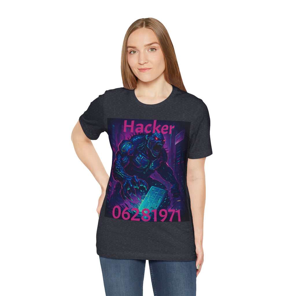 Monster Graphic Tee — '06/28/1971.' Dark Creature Illustration
