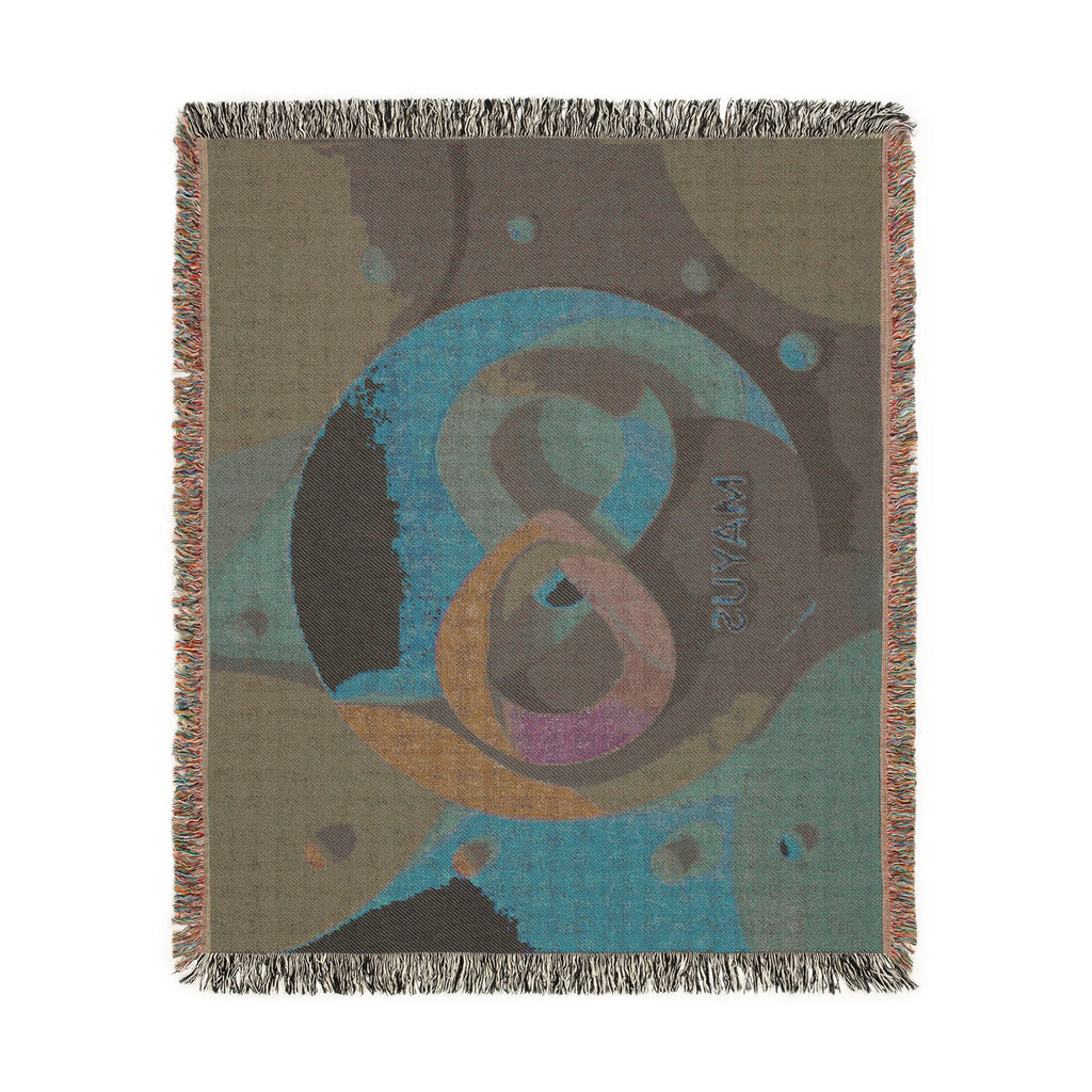 MAYUS Abstract Infinity Woven Blanket — Mayus Geometric Art Throw