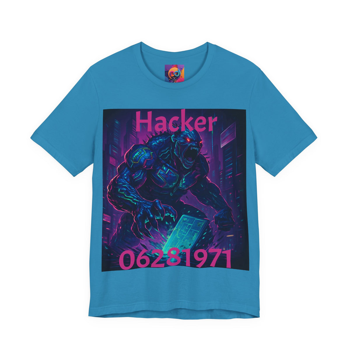 Monster Graphic Tee — '06/28/1971.' Dark Creature Illustration