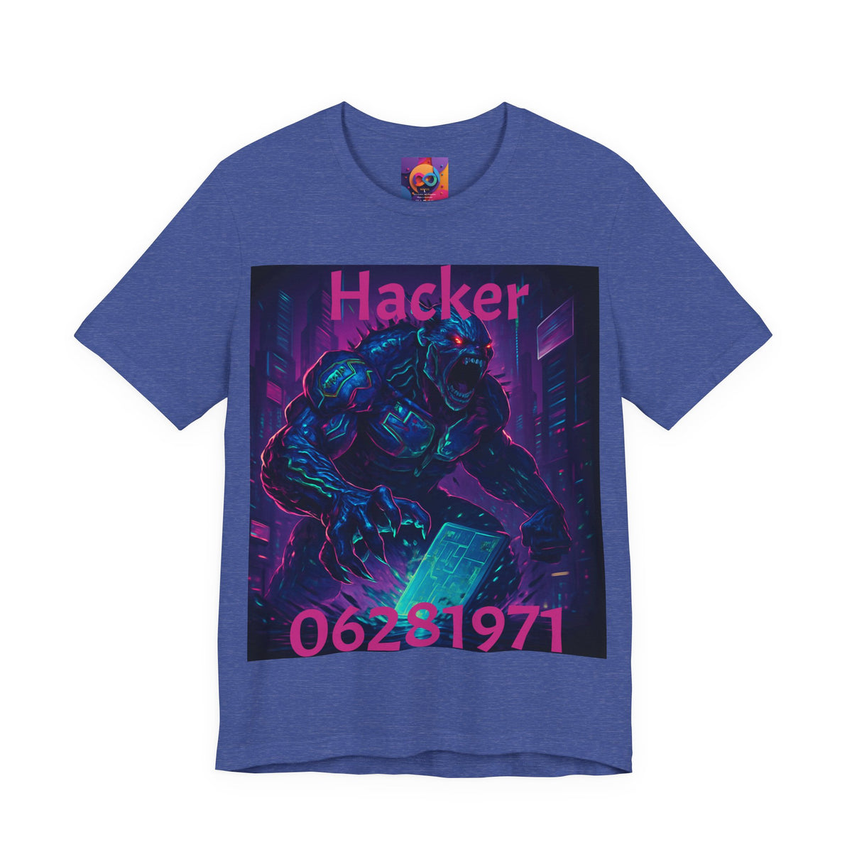 Monster Graphic Tee — '06/28/1971.' Dark Creature Illustration