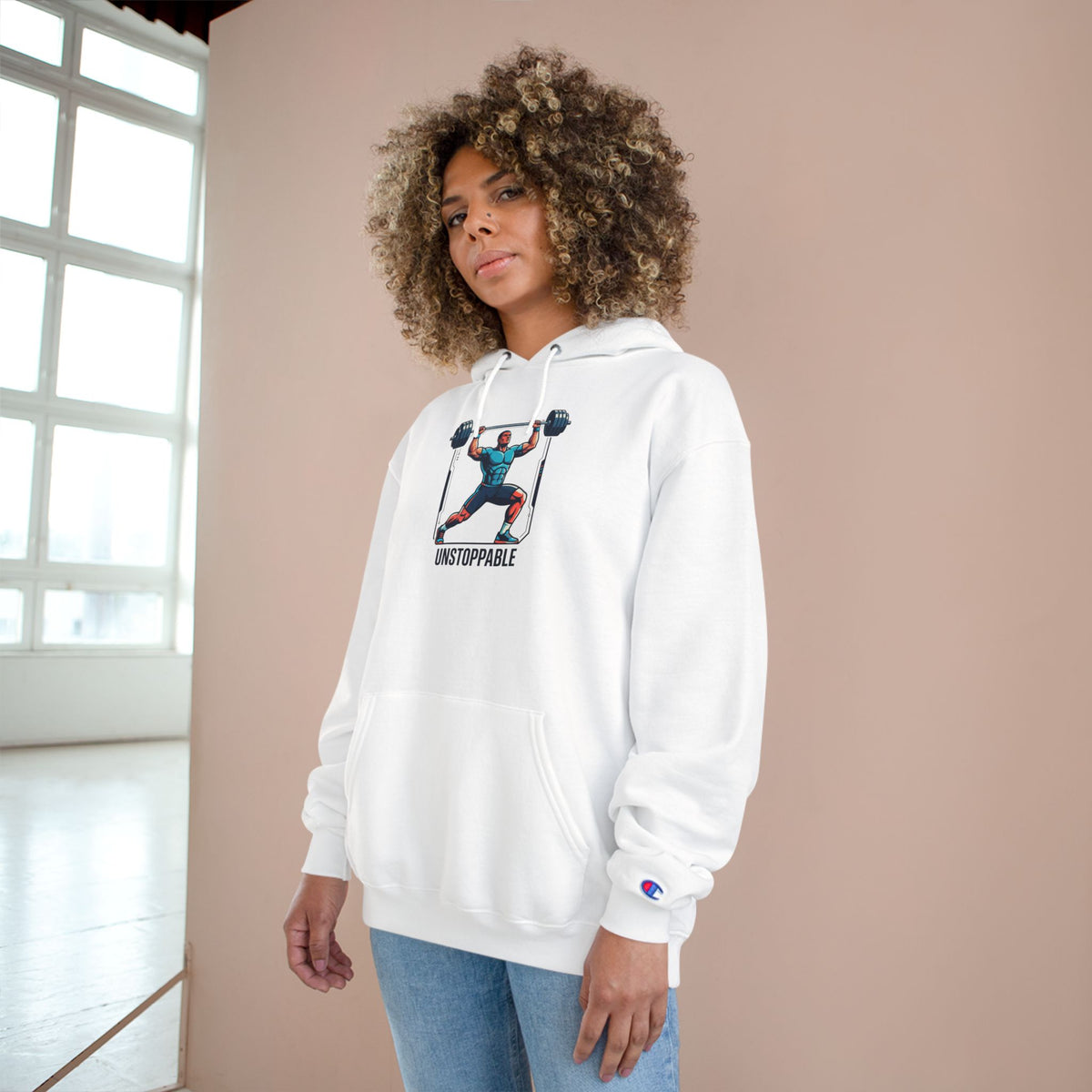 UNSTOPPABLE Weightlifter Hoodie — Champion Athletic Motivational Pullover