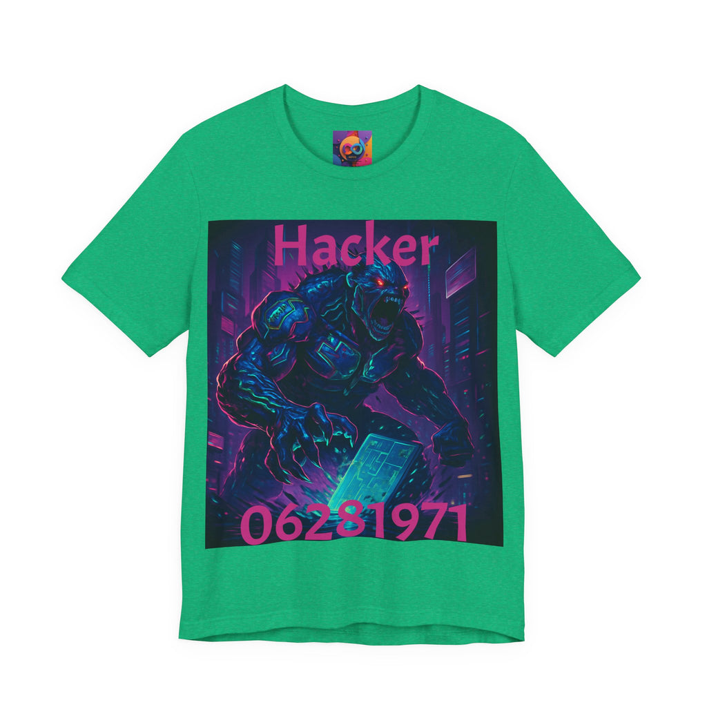 Monster Graphic Tee — '06/28/1971.' Dark Creature Illustration