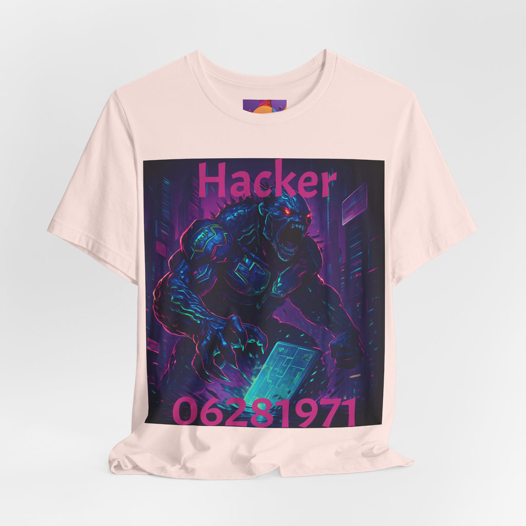 Monster Graphic Tee — '06/28/1971.' Dark Creature Illustration