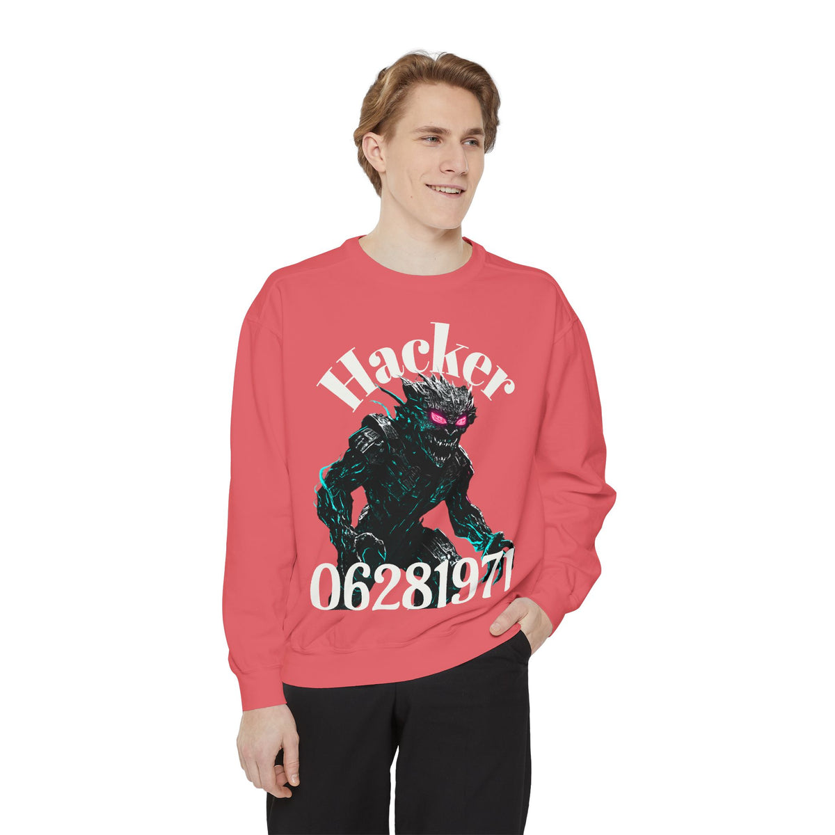 HALLOWEEN Hacker Monster Graphic sweatshirt.