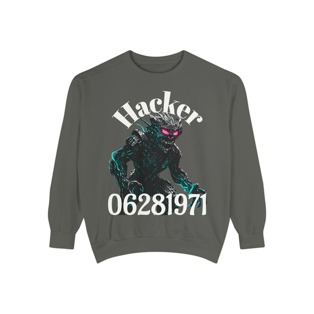 HALLOWEEN Hacker Monster Graphic sweatshirt.