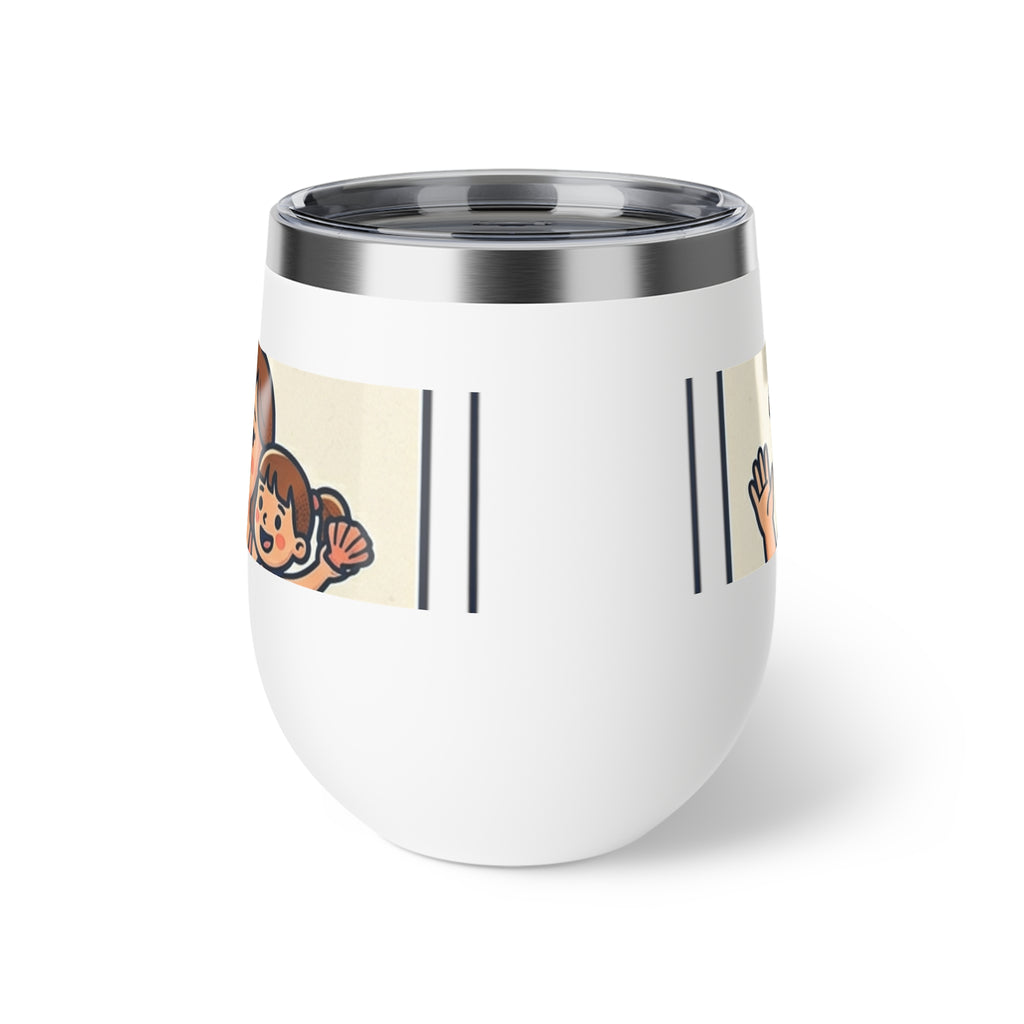 GRANNY’S 12oz Copper Insulated Wine Tumbler – Retro Cool Grandparents Pool Party Design