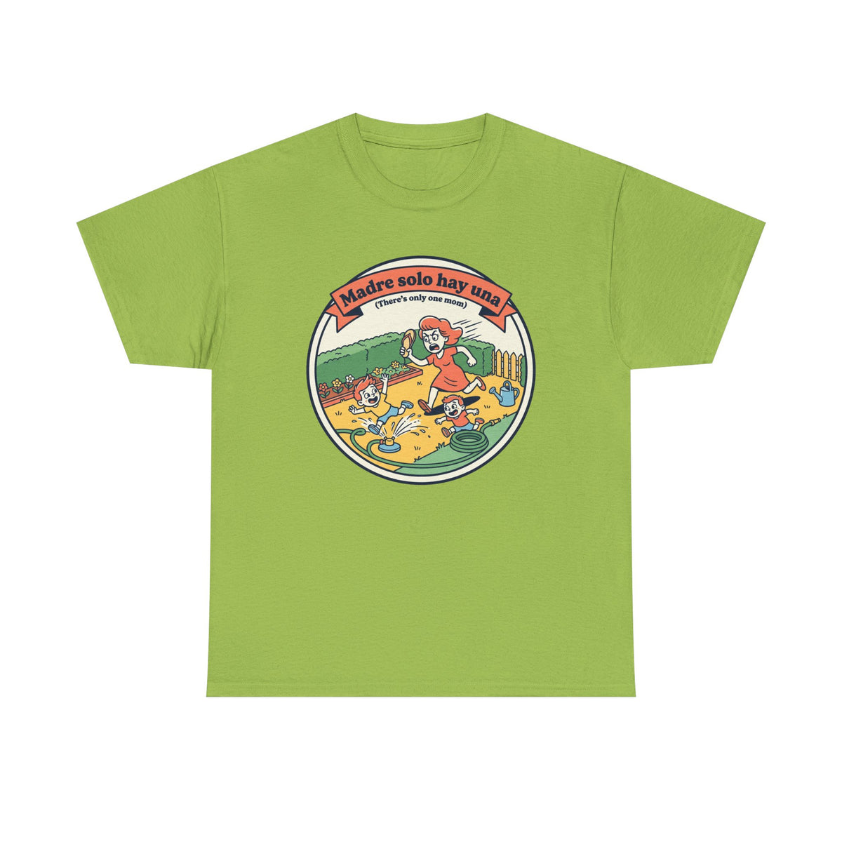 T-Shirt — "Madre solo hay una" Retro Family Cartoon Tee