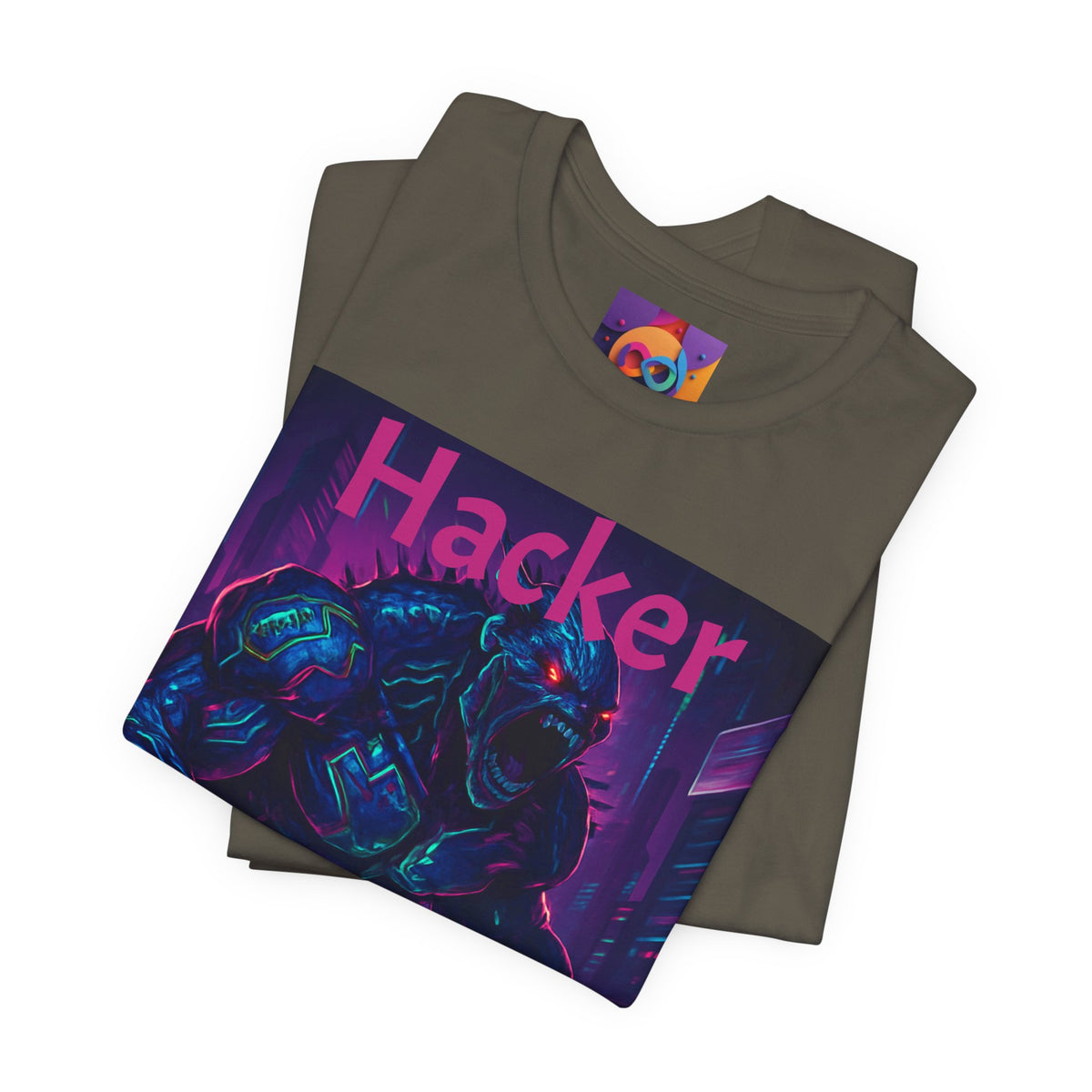 Monster Graphic Tee — '06/28/1971.' Dark Creature Illustration