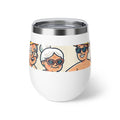 GRANNY’S 12oz Copper Insulated Wine Tumbler – Retro Cool Grandparents Pool Party Design