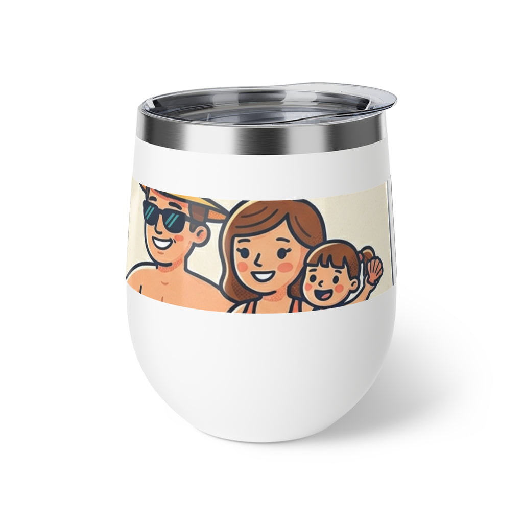 GRANNY’S 12oz Copper Insulated Wine Tumbler – Retro Cool Grandparents Pool Party Design