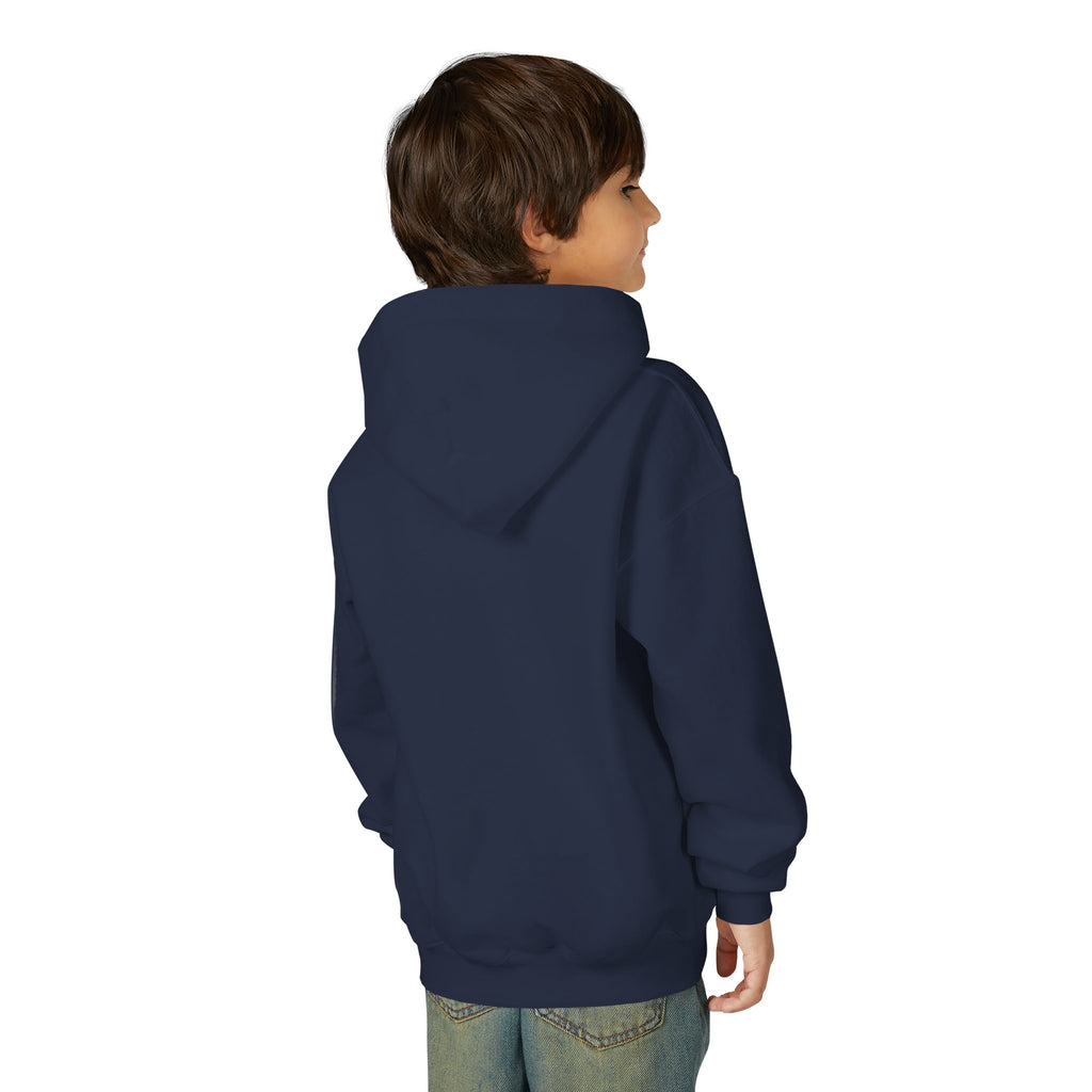 HALLOWEEN Youth Hoodie — Cozy Autumn Cabin Night Illustration