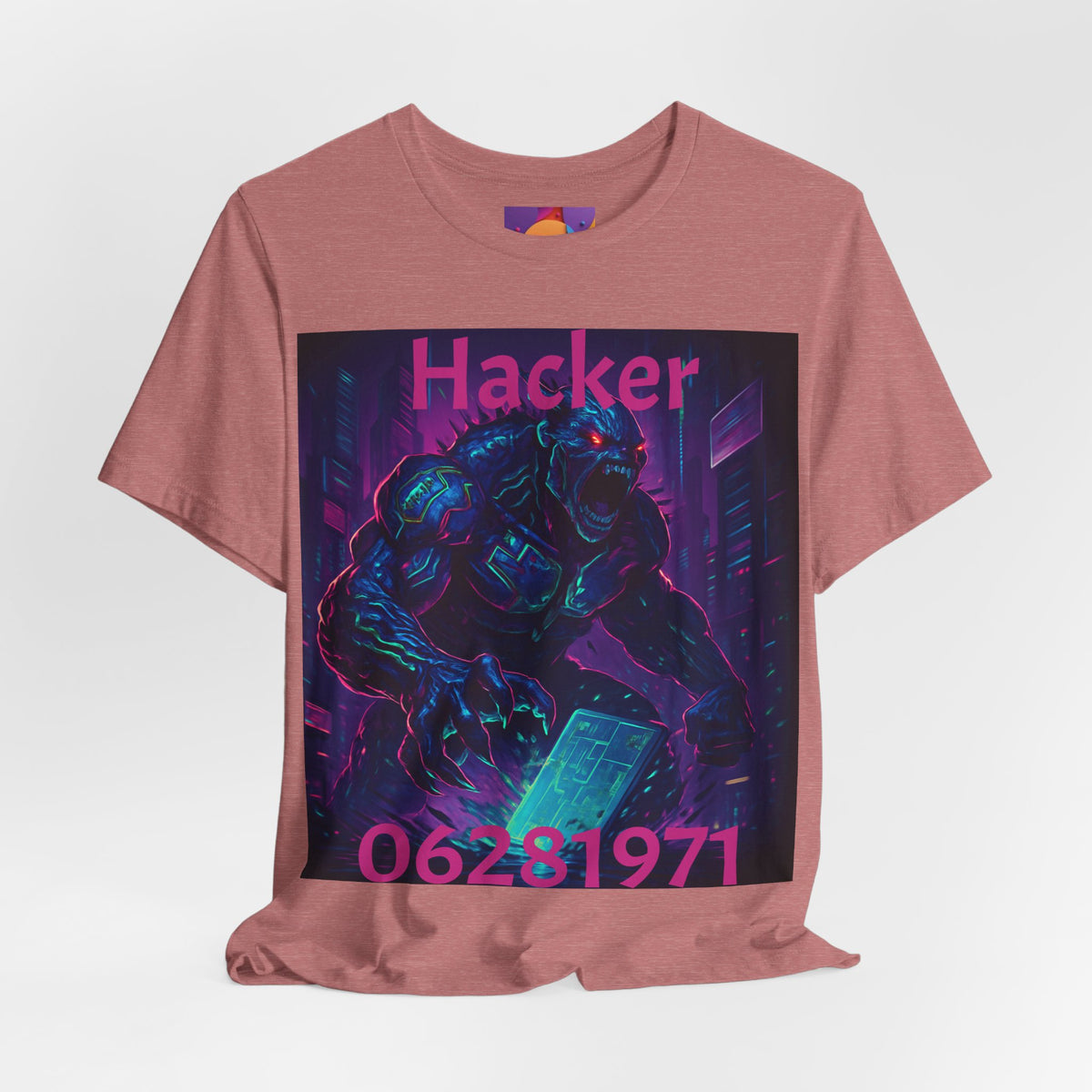 Monster Graphic Tee — '06/28/1971.' Dark Creature Illustration