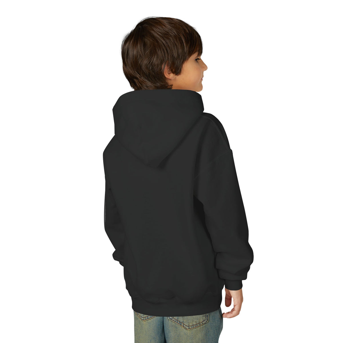 HALLOWEEN Youth Hoodie — Cozy Autumn Cabin Night Illustration