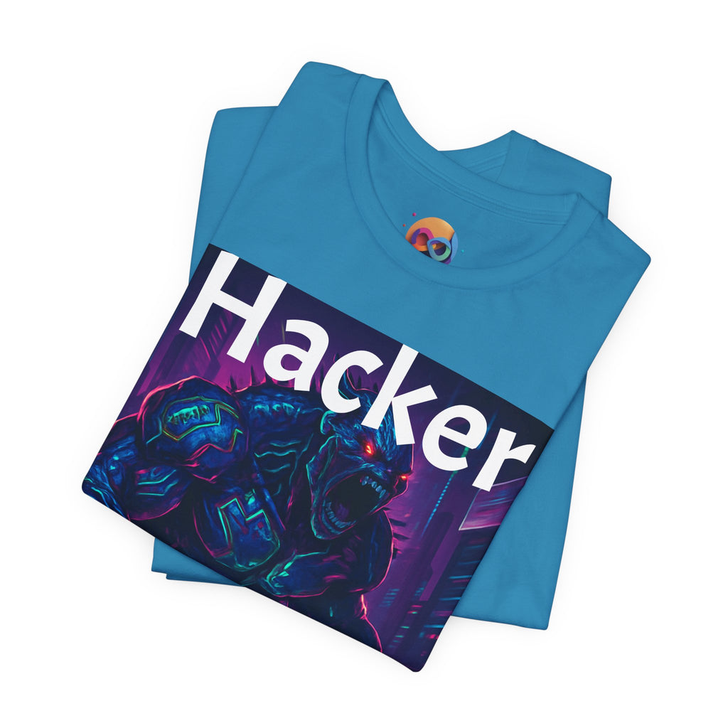HACKER— '06/28/1971' Graphic tee. Dark Creature Illustration