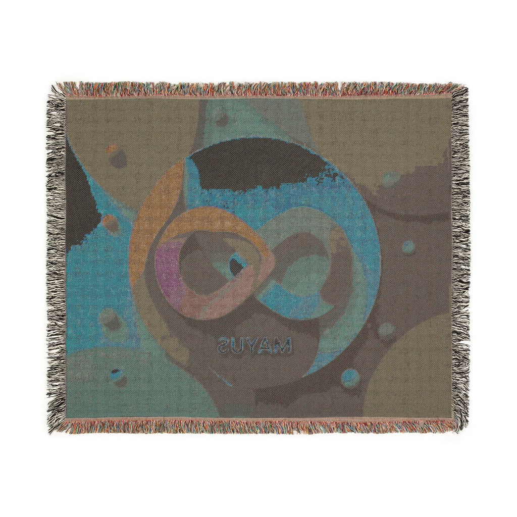 MAYUS Abstract Infinity Woven Blanket — Mayus Geometric Art Throw