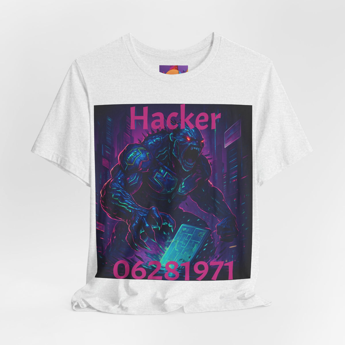 Monster Graphic Tee — '06/28/1971.' Dark Creature Illustration