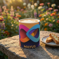 11oz Colorful Abstract Logo Mug — Mayus Infinity Design