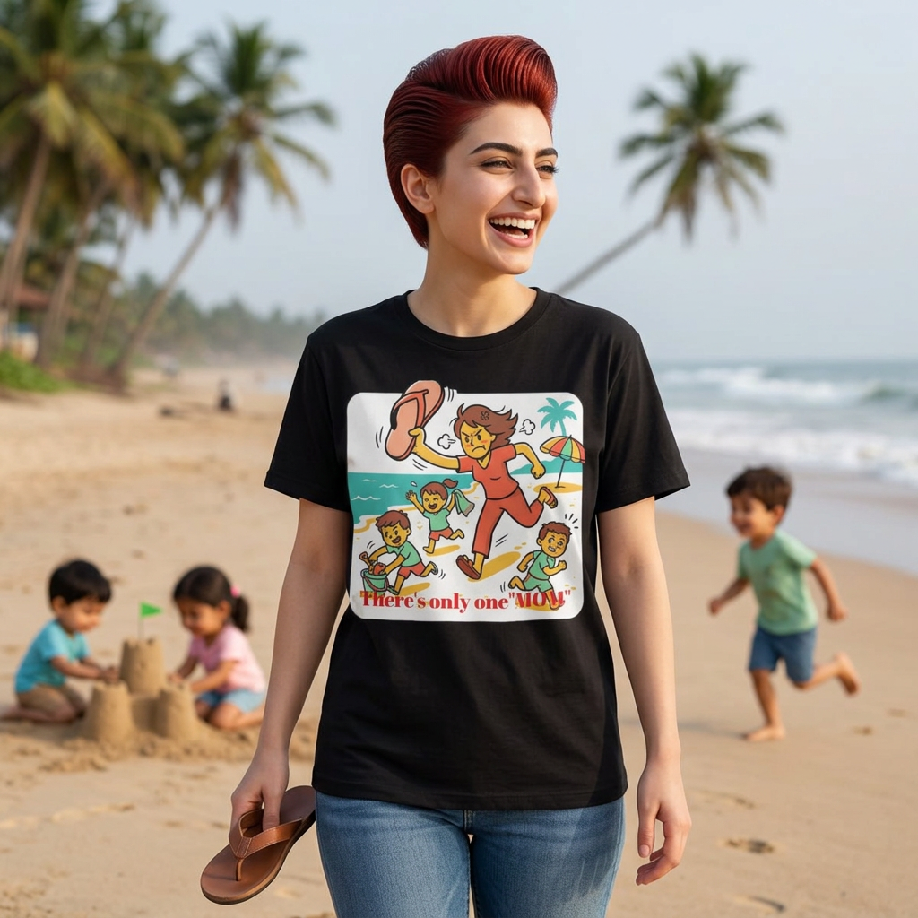 Mom’s Beach Rescue T-Shirt — "There’s only one 'MOM'.