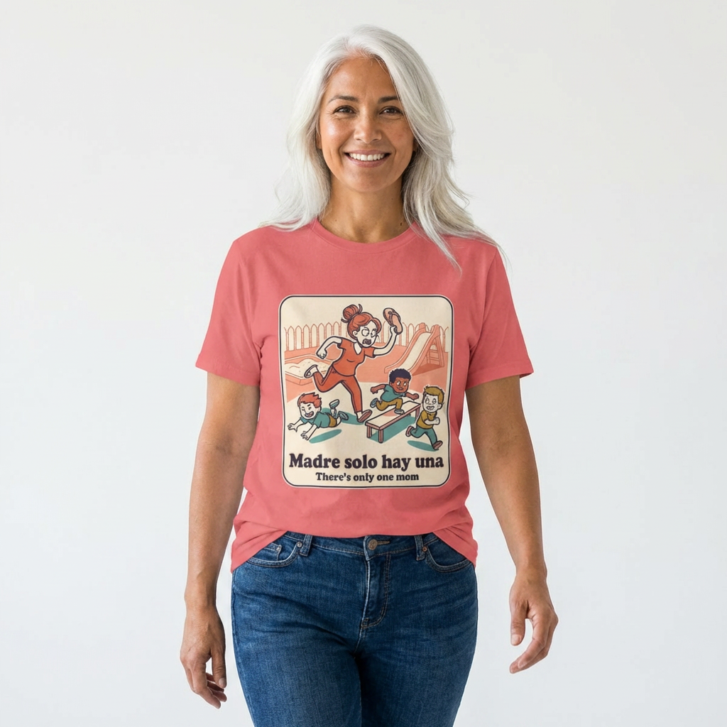 Madre Solo Hay Una Tee —There's Only One Mom  “LA CHANCLA”