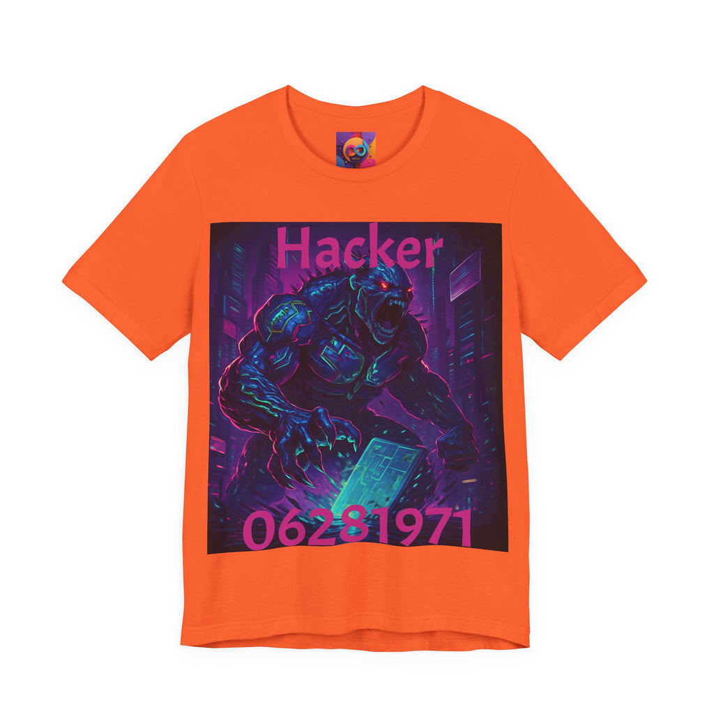 Monster Graphic Tee — '06/28/1971.' Dark Creature Illustration