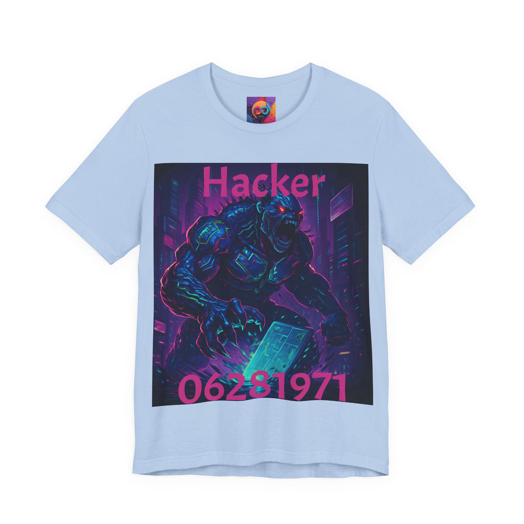 Monster Graphic Tee — '06/28/1971.' Dark Creature Illustration