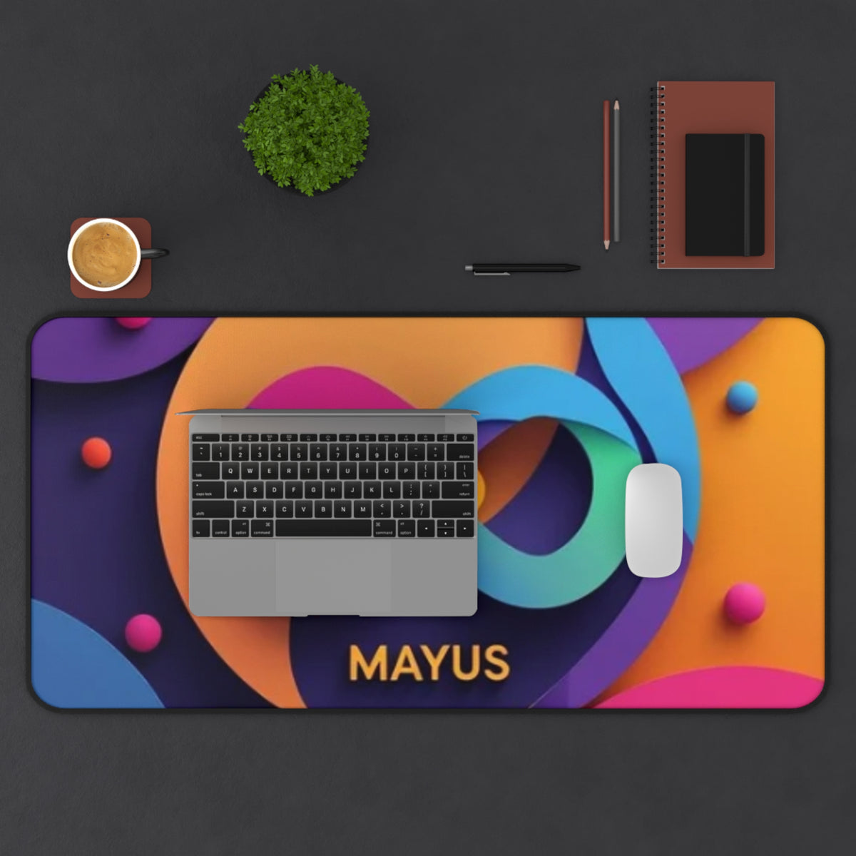 Colorful Infinity Desk Mat — MAYUS Gaming & Office Mousepad