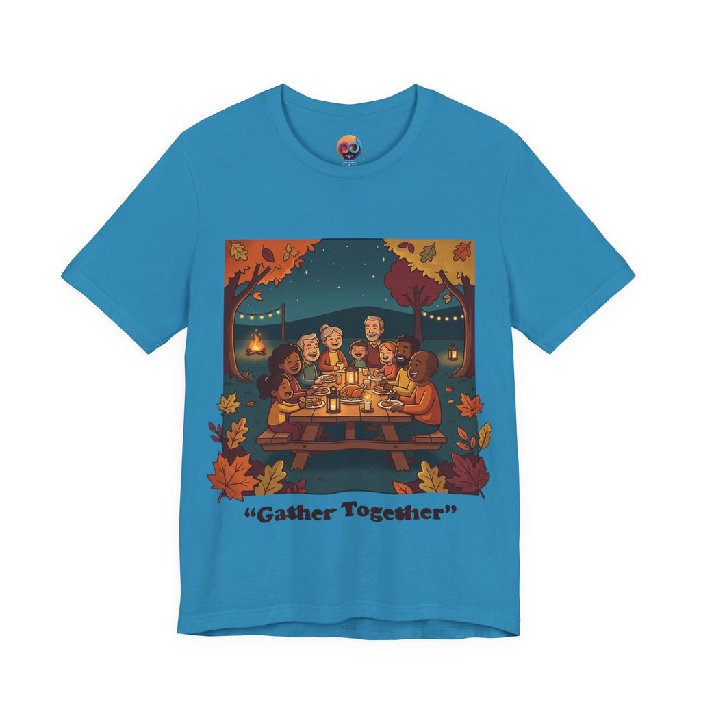 Gather Together T‑Shirt — Cozy Autumn Family Dinner Tee