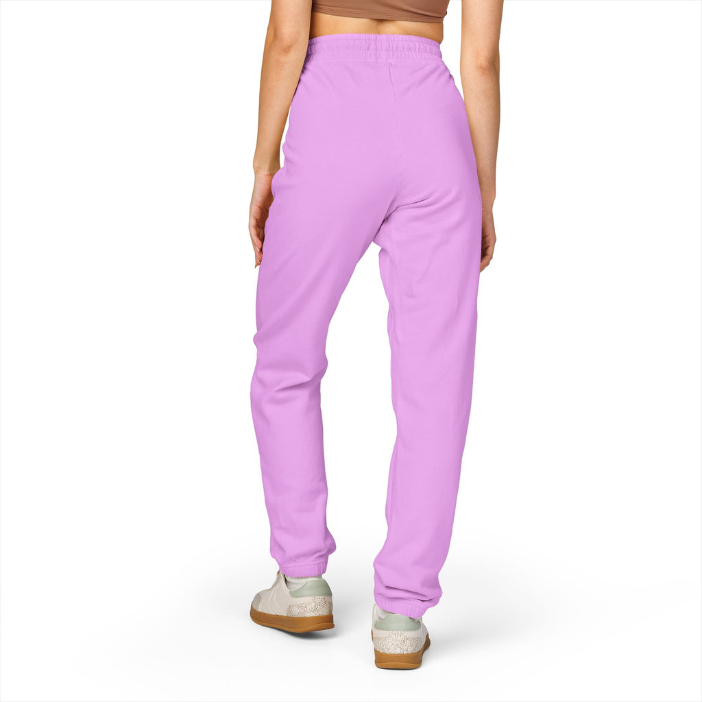 UNSTOPPABLE Embroidered Pocket Cat Sweatpants — Cozy Garment-Dyed Fleece Joggers
