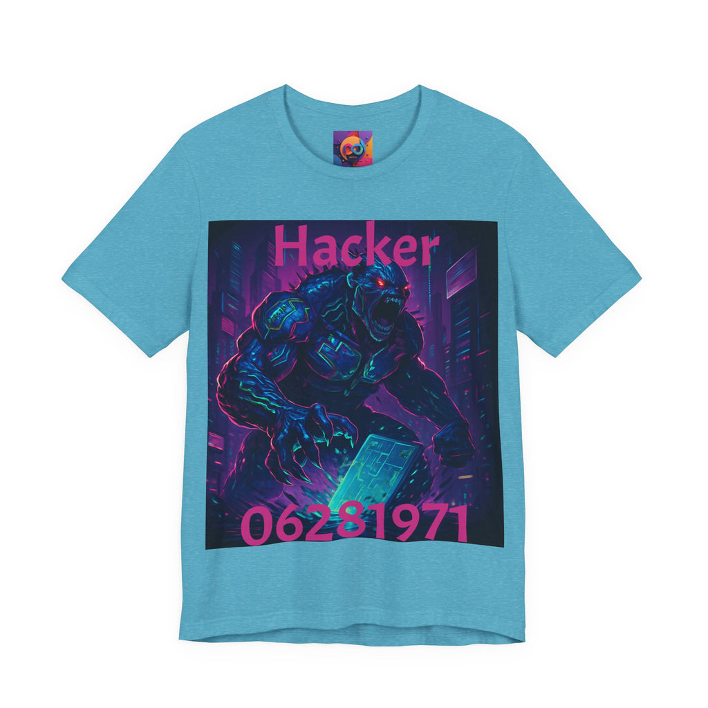 Monster Graphic Tee — '06/28/1971.' Dark Creature Illustration