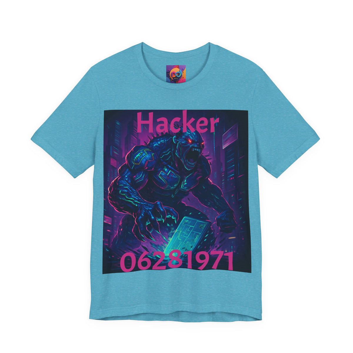 Monster Graphic Tee — '06/28/1971.' Dark Creature Illustration