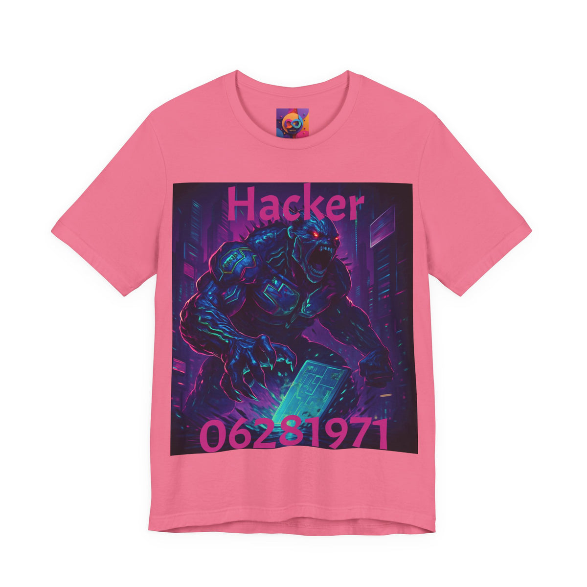 Monster Graphic Tee — '06/28/1971.' Dark Creature Illustration