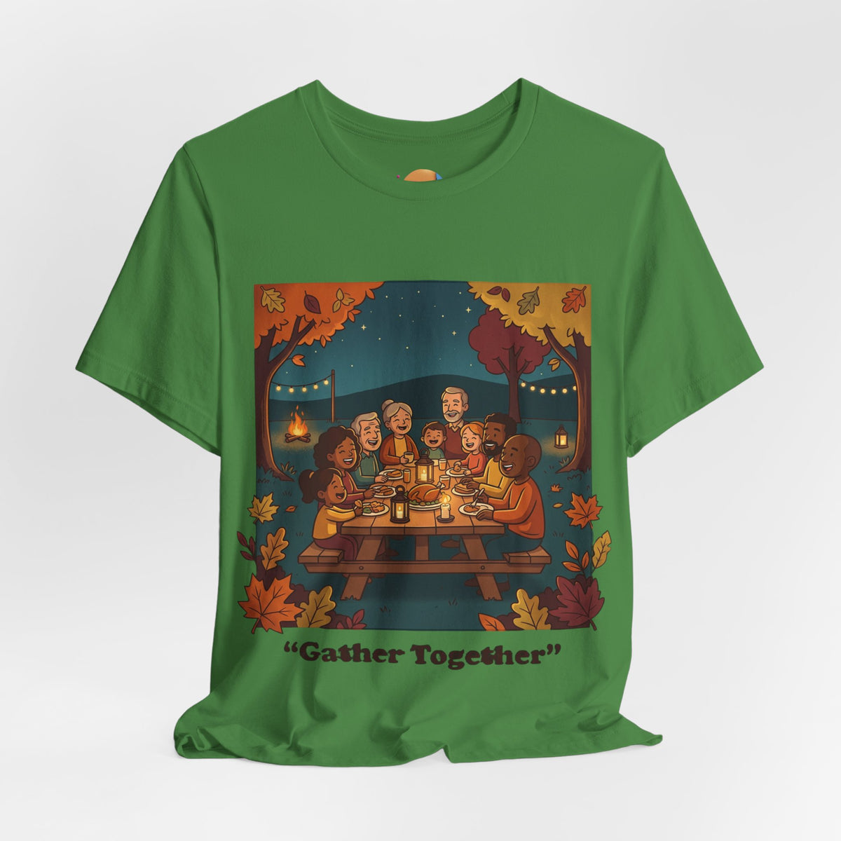 Gather Together T‑Shirt — Cozy Autumn Family Dinner Tee