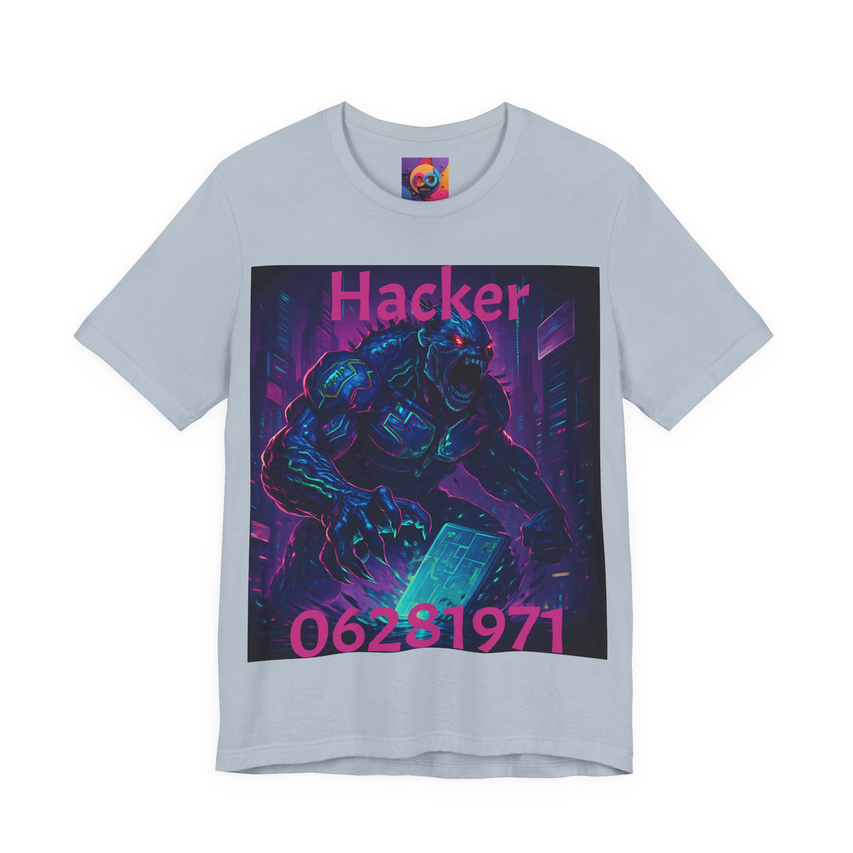 Monster Graphic Tee — '06/28/1971.' Dark Creature Illustration