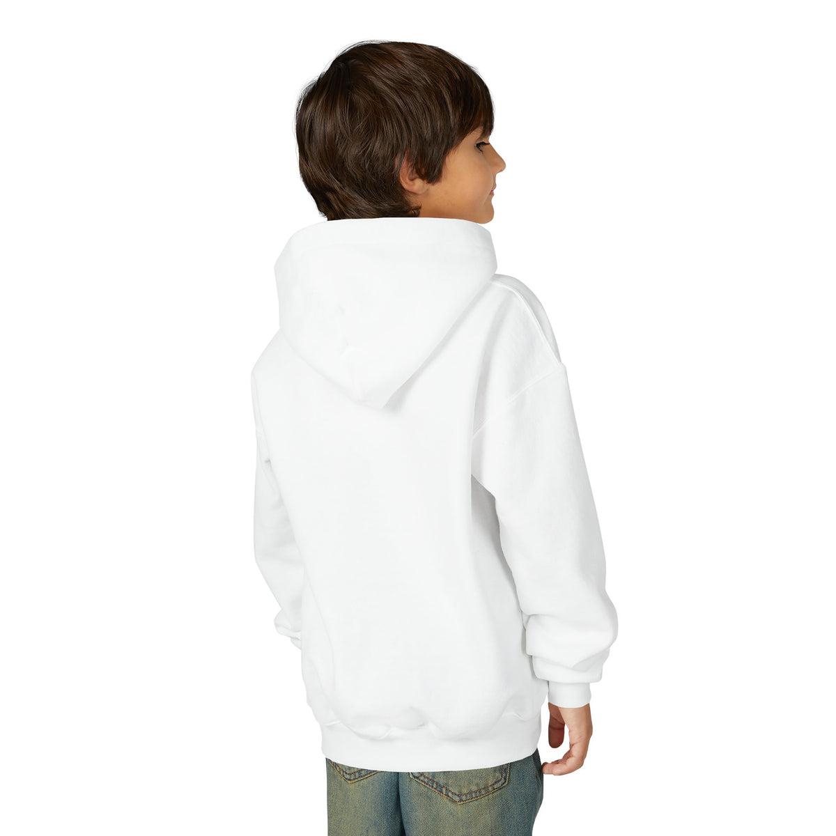 HALLOWEEN Youth Hoodie — Cozy Autumn Cabin Night Illustration