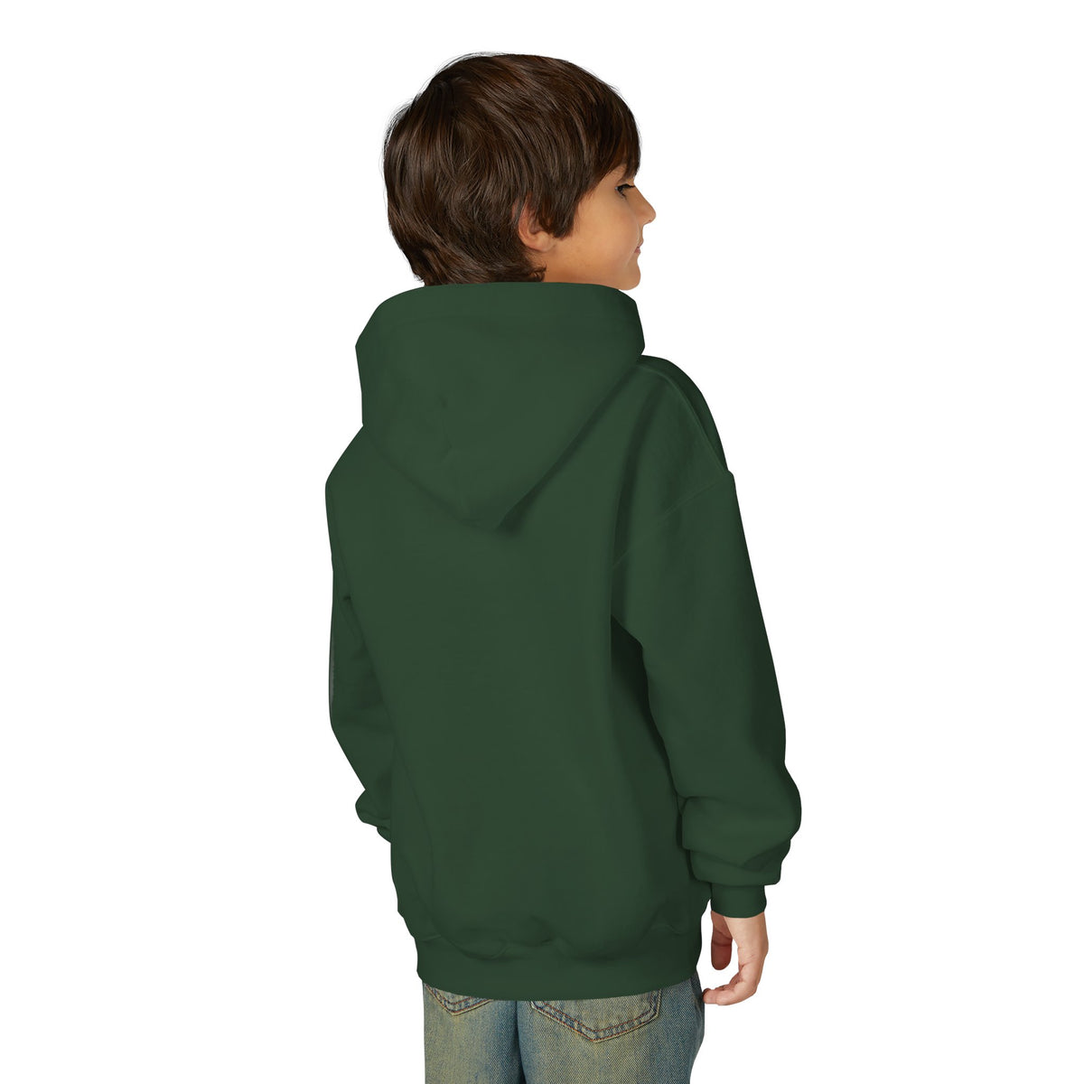 HALLOWEEN Youth Hoodie — Cozy Autumn Cabin Night Illustration