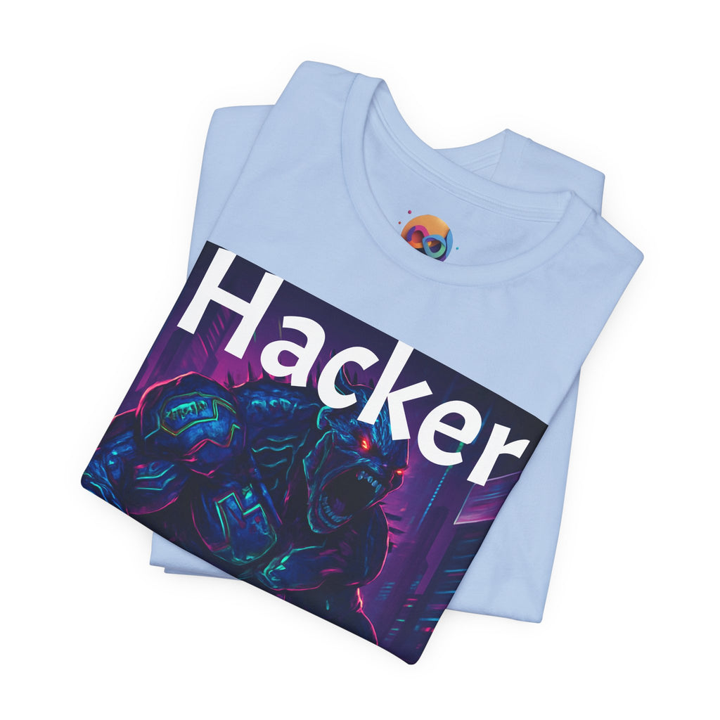 HACKER— '06/28/1971' Graphic tee. Dark Creature Illustration