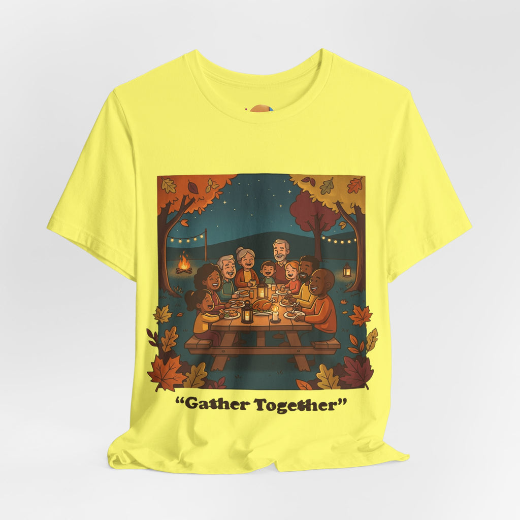 Gather Together T‑Shirt — Cozy Autumn Family Dinner Tee