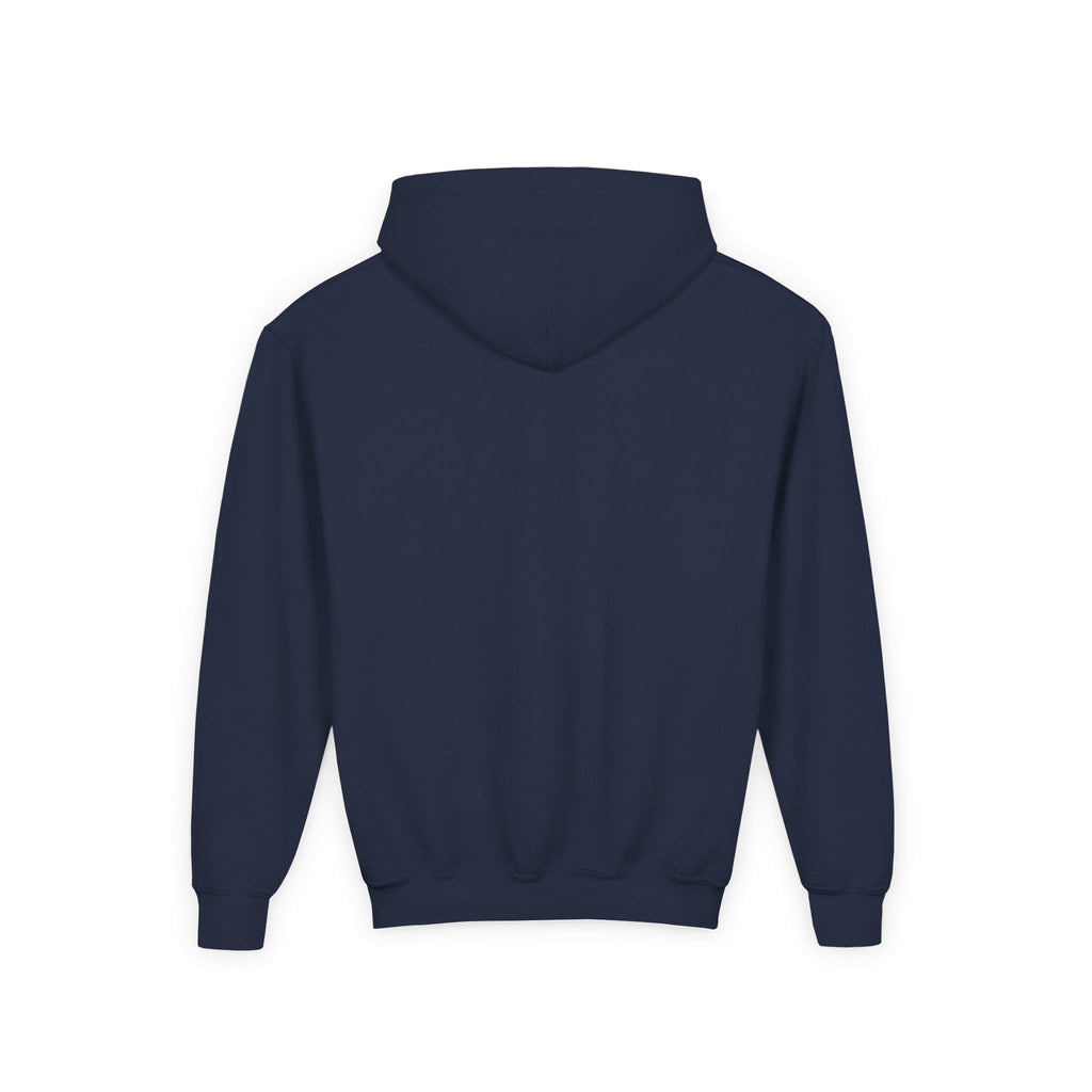 HALLOWEEN Youth Hoodie — Cozy Autumn Cabin Night Illustration