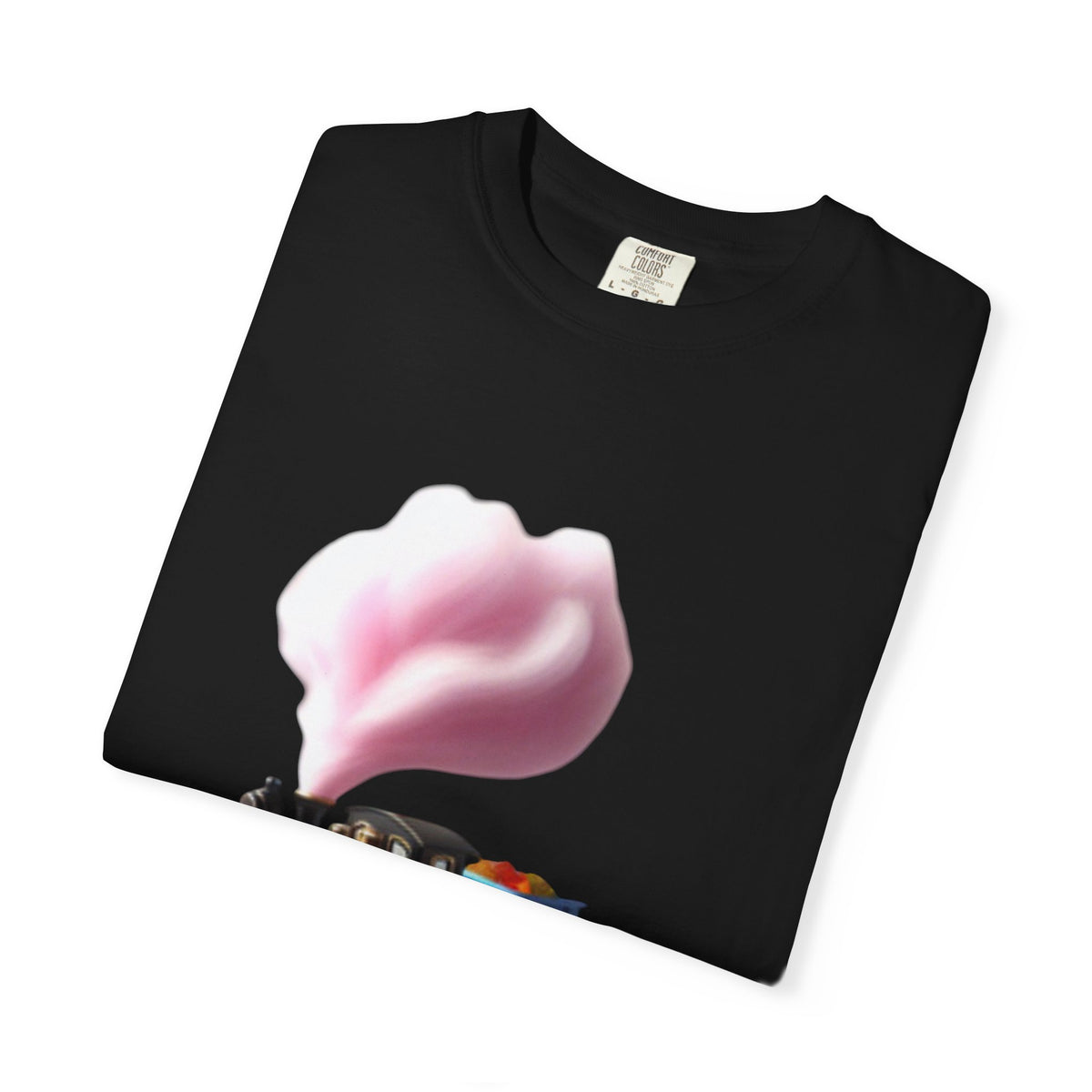Vintage Steam Train T-Shirt with cotton candy’s Pink Smoke .—