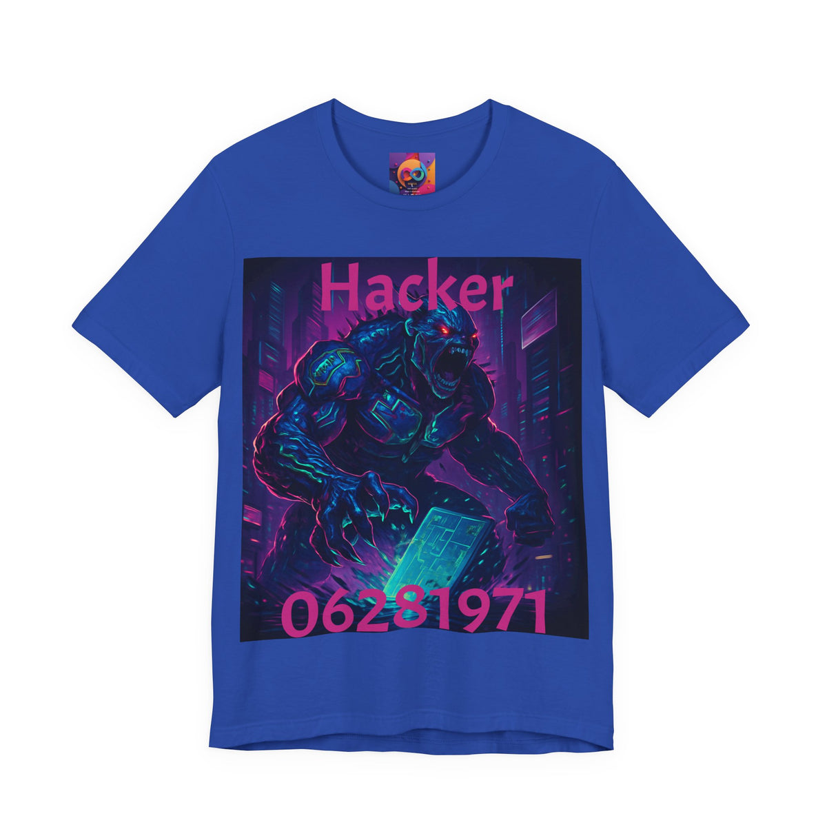 Monster Graphic Tee — '06/28/1971.' Dark Creature Illustration