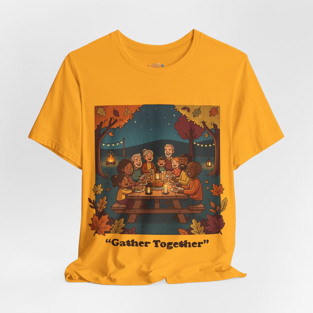 Gather Together T‑Shirt — Cozy Autumn Family Dinner Tee