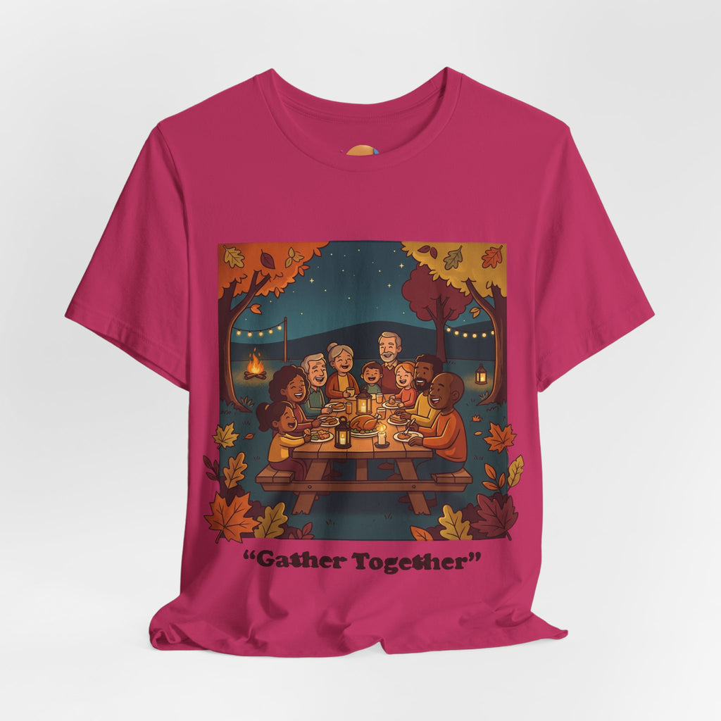 Gather Together T‑Shirt — Cozy Autumn Family Dinner Tee