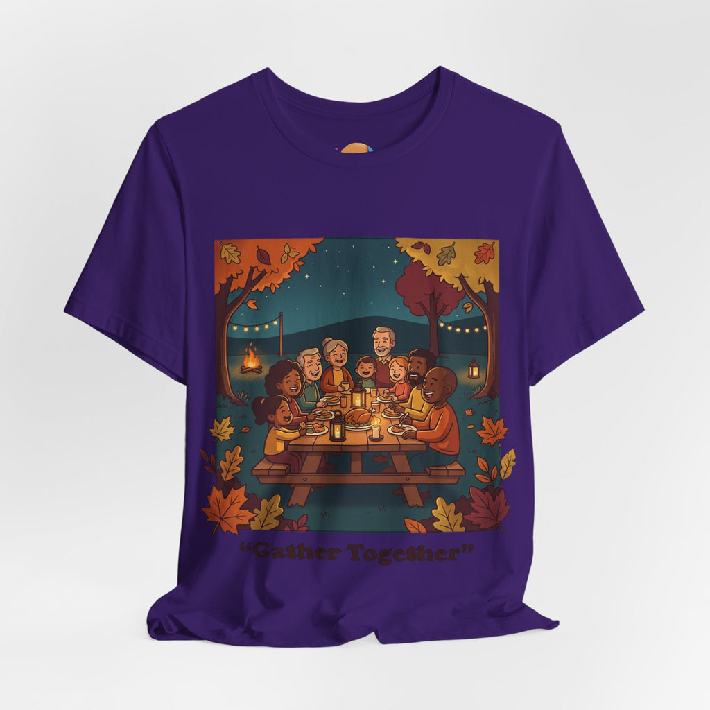 Gather Together T‑Shirt — Cozy Autumn Family Dinner Tee