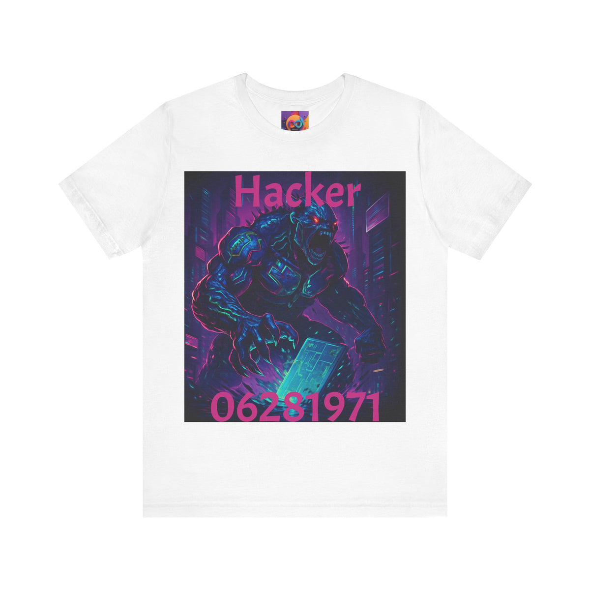 Monster Graphic Tee — '06/28/1971.' Dark Creature Illustration