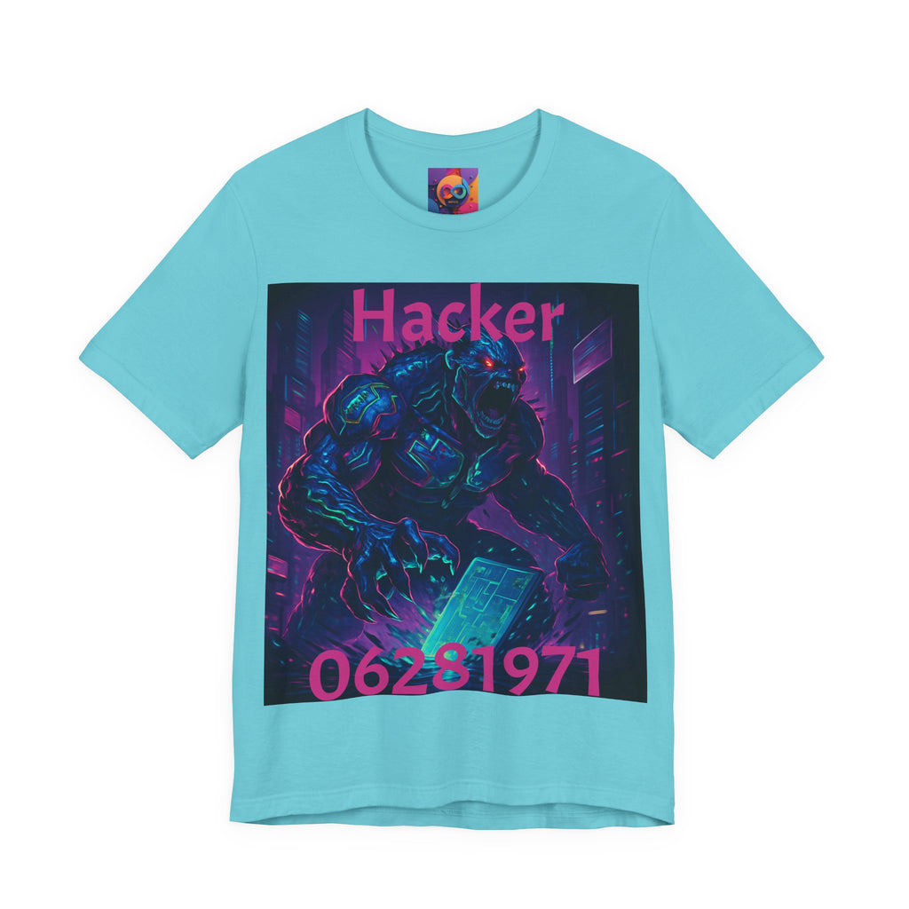 Monster Graphic Tee — '06/28/1971.' Dark Creature Illustration